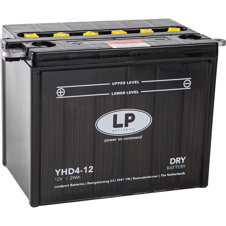 LANDPORT akumulátor YHD4-12 (MD LHD4-12) 12V 29AH (CCA A/EN 280) 205X132X165 obsluhovatelný - elektrolyt zvlášť (2) UE48